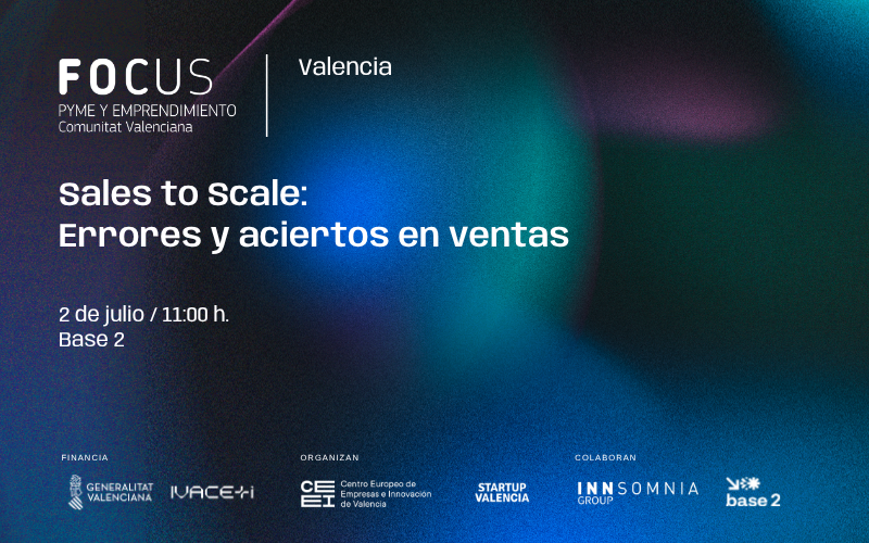 ceeivalencia's tweet photo. 👋 El 2 de julio celebramos "Sales to Scale: Errores y aciertos en ventas", un nuevo #FocusPyme organizado junto a @Startup_VLC.

Hablaremos de captación de clientes, desarrollo de negocio y cierre de ventas a partir de experiencias reales.

¿Nos vemos?
https://t.co/nS58CV0P1k https://t.co/2N8fIUqOYG