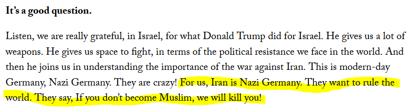 RhythmOfHistory's tweet photo. Only extremist ˩ɛωs can possibly believe this about Iran in June of 2026, but almost the entire self-hating West believes parallel wild exaggeration about 1930's Germany, perpetuated by the same extreme type of ˩ɛω. https://t.co/Gh6egpQ2oF