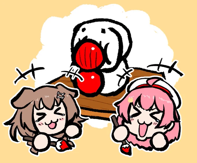 みっころねで落書きして遊び出すの面白かった笑 #できたてころね #miko_Art