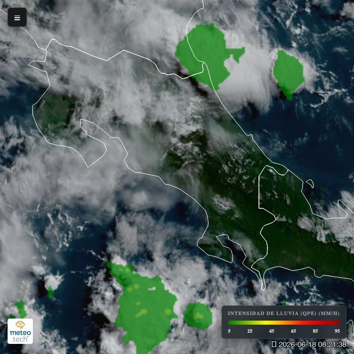 climaya's tweet photo. 🇨🇷 La Zona de Convergencia Intertropical permanece activa, generando inestabilidad. Se esperan chubascos y tormentas ocasionales en las cordilleras del Pacífico Central y Sur durante la tarde/noche.
Atiende los avisos oficiales. Mapas de tiempo real en nuestra web. #ClimaCR https://t.co/8orO8LFkYG