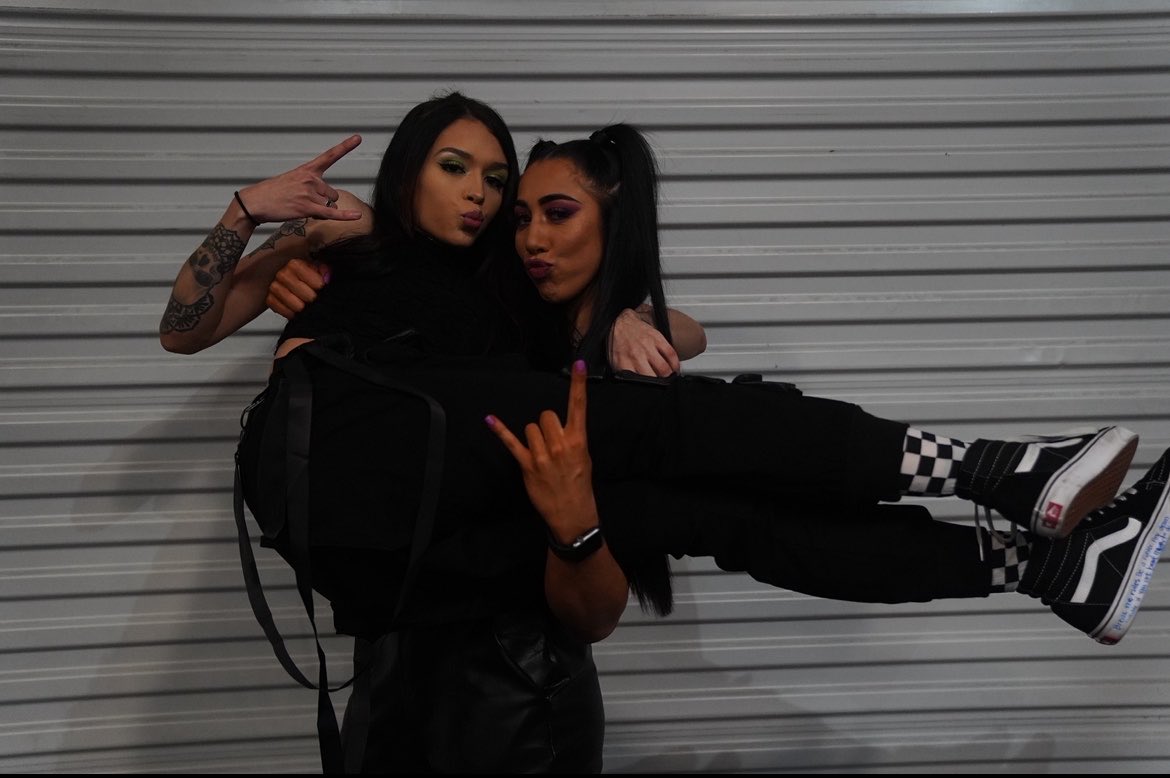 ElaynaBlack's tweet photo. I got love for you @indi_hartwell but you’re in my way. No friends in this business! Round 2 tonight on #TNAiMPACT @ThisIsTNA @AMC_TV https://t.co/Fib2fXKzSA