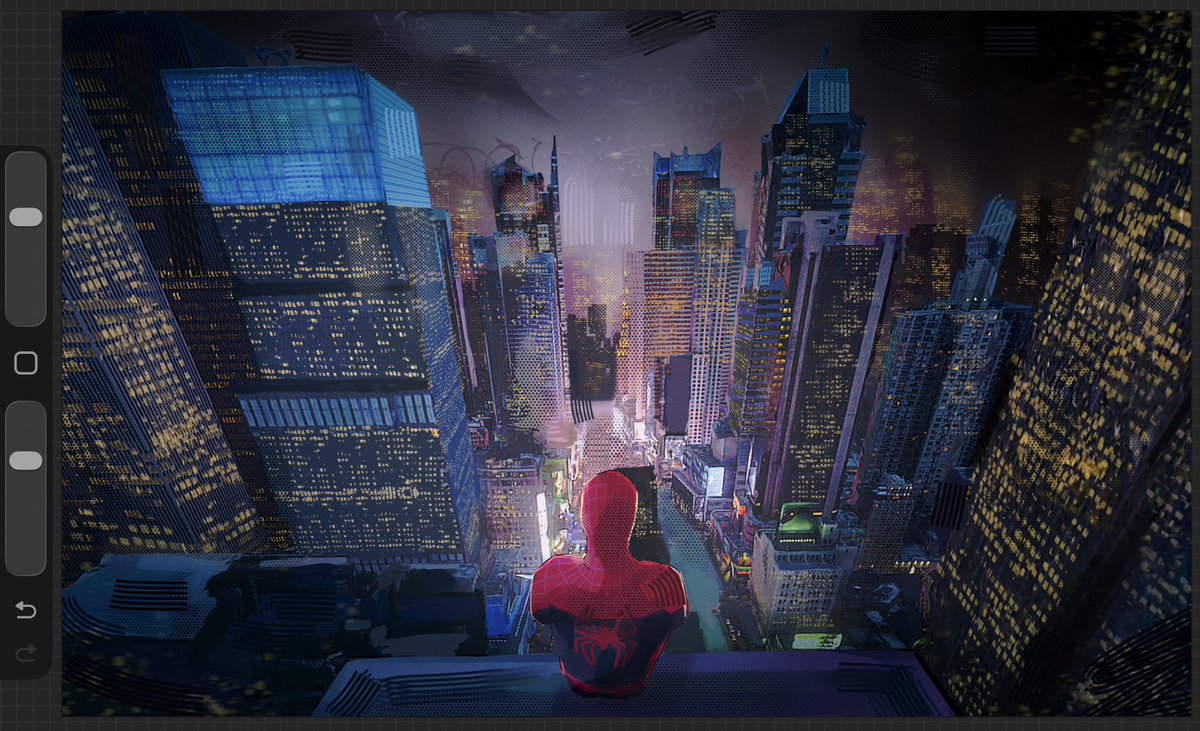 funkpsyche's tweet photo. at night, all alone in the city 
#spiderman #spidermanbrandnewday https://t.co/g5U78yxV1S