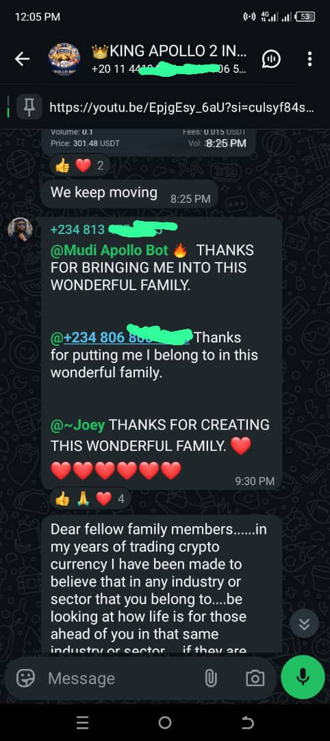 ApolloBotBlog's tweet photo. I'm happy seeing this wonderful post made by someone i brought to Apollo Bot in one of our group. https://t.co/duEtW9VOPQ