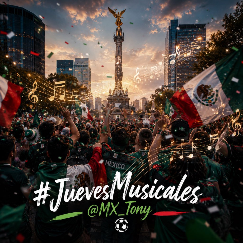 mx_tony's tweet photo. Hoy juega México. 🇲🇽⚽
¿Qué canción acompaña tu emoción mundialista? 🎶

#JuevesMusicales
@mx_tony https://t.co/5oYirFuD17