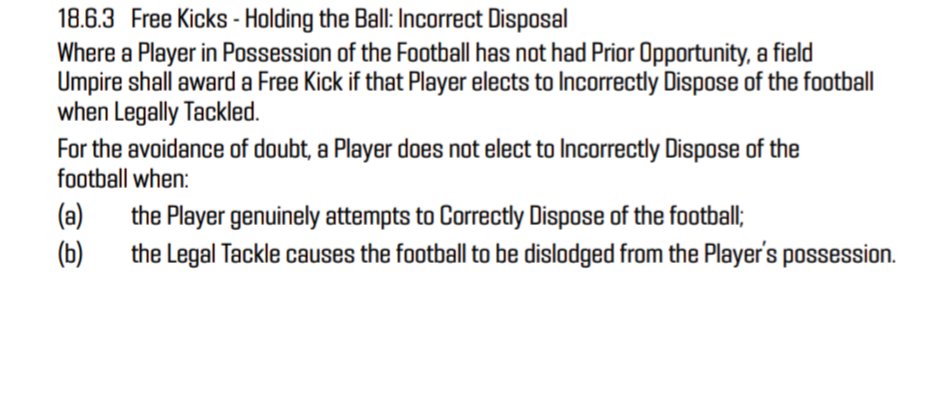 AFL Laws of the Game tweet media