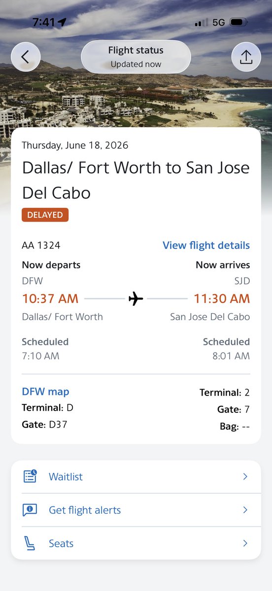 realCSlovacek's tweet photo. @AmericanAir - Striving for operational excellence, I see (it’s a joke, @AmericanAir ). First flight out of the day from a hub is significantly delayed due to maintenance. 

These are the things that are unacceptable when trying to compete with @united &amp; @Delta. 

#RollingDelays https://t.co/IaFz1xZsRK