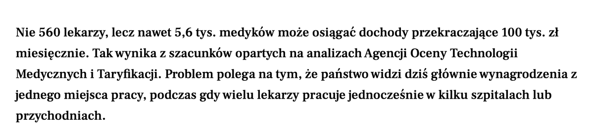 czardam's tweet photo. Czyli chcecie mi powiedzieć, że 20. gospodarka świata nie jest w stanie zweryfikować, ile zarabiają lekarze w kilku miejsach pracy? 

A te 5600 lekarzy zarabiających ponad 100 tys. zł to MINIMUM 6,7 mld złotych kosztów dla NFZ.

MINIMUM, bo przecież zarabiają więcej, niż 100k https://t.co/IfEhugGUb9