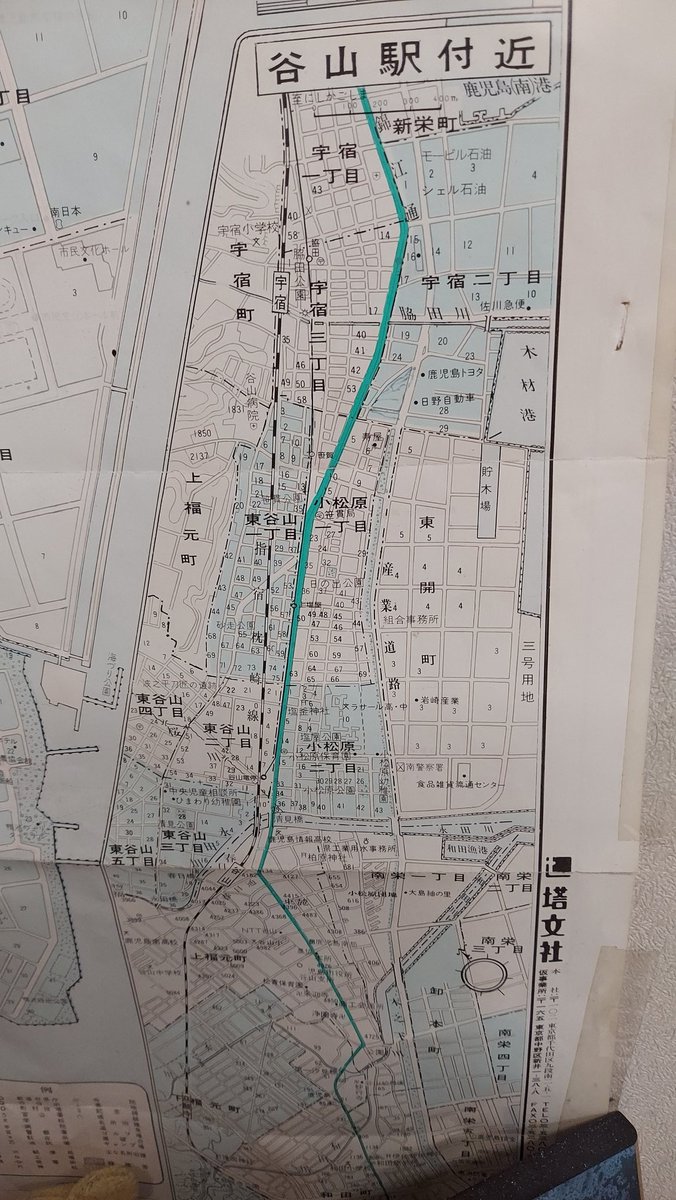 dencha432's tweet photo. 中央駅が西鹿児島だし…
何年くらいの頃の地図なんだろ… https://t.co/3O4PWtA2B8
