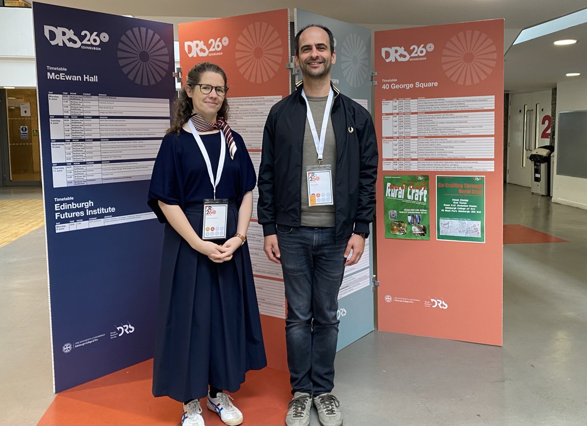 FhP_AICOS's tweet photo. Ana Barros and Ricardo Melo contributed to the Design Research Society (#DRS2026) Conference in Edinburgh through organisation of a Theme Track "Designing for and with Taboo" & co-organisation of the of a conversations session on Taboos.
#HCD #HumanCentredDesign #DesignResearch https://t.co/uoo6BZyNY0