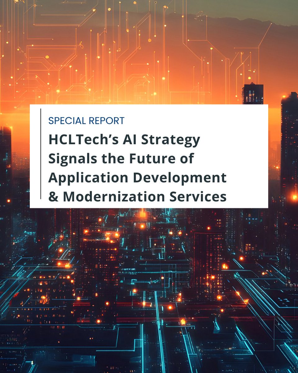 TBRinc's tweet photo. #HCLT's approach to #AI strategy and its impact on application development and modernization for clients

🔗https://t.co/q9IAbBdU1o https://t.co/j1vChyzVZ5