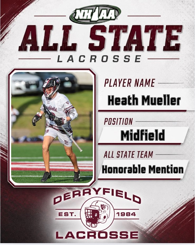 DSBoysLax's tweet photo. Congratulations to all of our Honorable Mention All State members on another great season of Derryfield lacrosse 🥍 built through their hard work and dedication #ProudOfOurPastPrimedForTheFuture #STELLOS https://t.co/DrSM79g6fD
