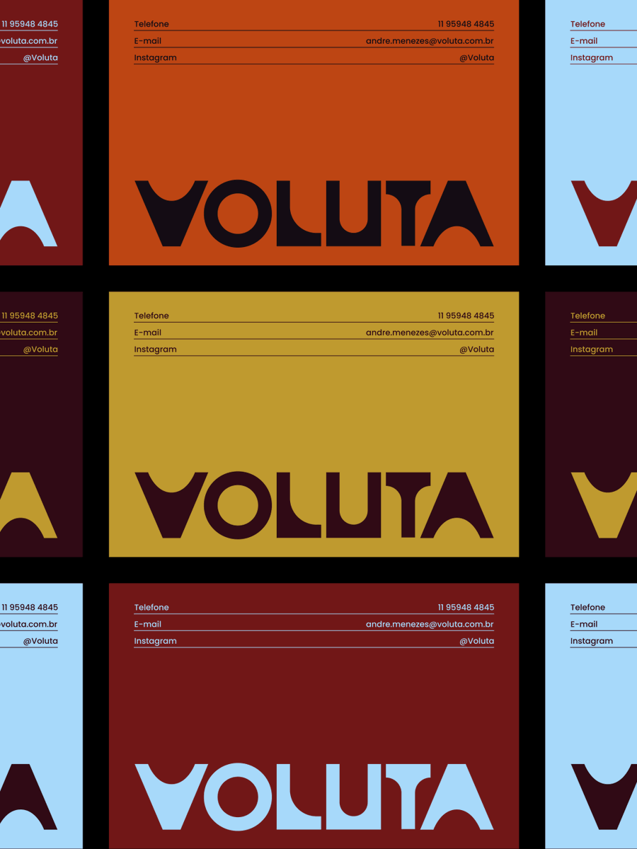 natesayuri's tweet photo. A Voluta celebra o legado do design brasileiro resgatando o mobiliário modernista. A logo evoca a simetria de Niemeyer, enquanto os grafismos nascem das próprias letras para reinterpretar os icônicos cobogós🪑✨ Projeto completo aqui: https://t.co/n5SQVtWYYt https://t.co/LS9879veQV