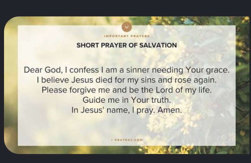 __Jekey's tweet photo. If you’re not sure how to start, say this simple prayer of salvation and your journey to a Godly life begins💃

Study the word of God daily
Live a good life, enough that your life can draw men to Christ

Pray and trust God, He’ll surely direct your path. https://t.co/7mc65N92PN
