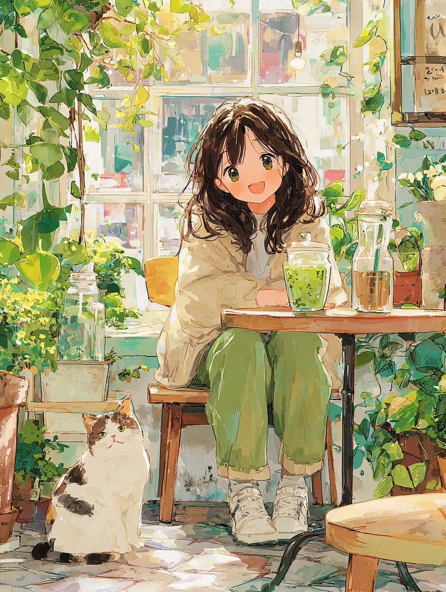 chocola_palette's tweet photo. 『グリーンカフェ』
～ここだけ少し、時間がゆっくり～ https://t.co/BAYeQ8kuPm