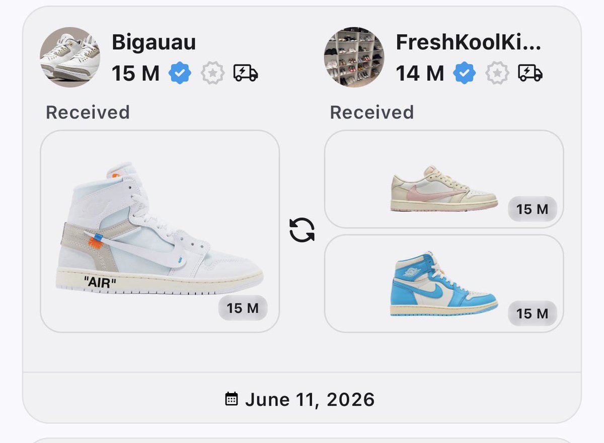 takesaremyown's tweet photo. Why everyone is celebrating waiting 6 months for shoes 🤦🏾♂️ i move differently over here I need it now!!
#kicksascurrency #offtheblock #tradeblockGiveaway https://t.co/6rciyhAoyL