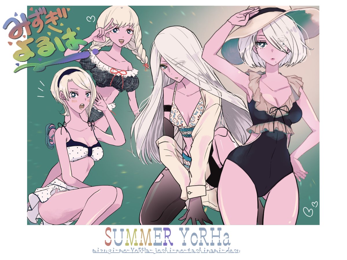 myk88488062's tweet photo. 🌴水着のYoRHa🌴 https://t.co/WU634bogz3