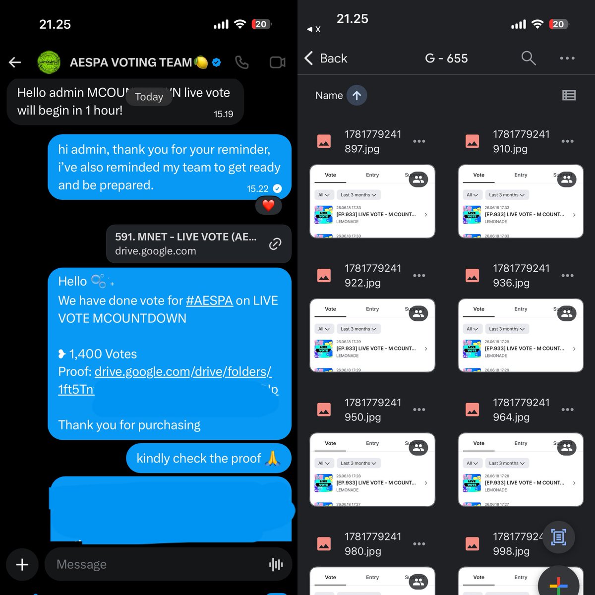rubiesvote's tweet photo. MNET • LIVE VOTE MCOUNTDOWN

[JUNE 18]
── ✦ Sold 1,400 votes for #AESPA
Purchased by @aespaintlvote &amp; @aespaintl 

Thank you for purchasing 𐙚˙
#Rubiesvote_proofs https://t.co/Bxn2mPvZtB