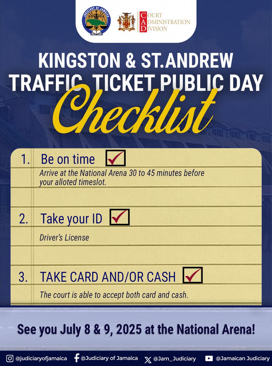 Jam_Judiciary's tweet photo. Let us clear those outstanding traffic tickets. See you at the National Arena  for July 8-9 2026. https://t.co/Q3ZVksINJj
