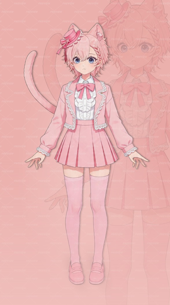 Ruby_is_silly's tweet photo. This pastel pink perfection has arrived! 💓

This OC is all about sweet vibes and coordinated outfits. I Imagine her as a cheerful but slightly mischievous character 🪄👀 

#Twitch #Vtuber #vtuber弾き語リレー #OC #OriginalCharacter #CharacterDesign #Streamers #AnimeGirl #Manga https://t.co/5JB3DSyPh2