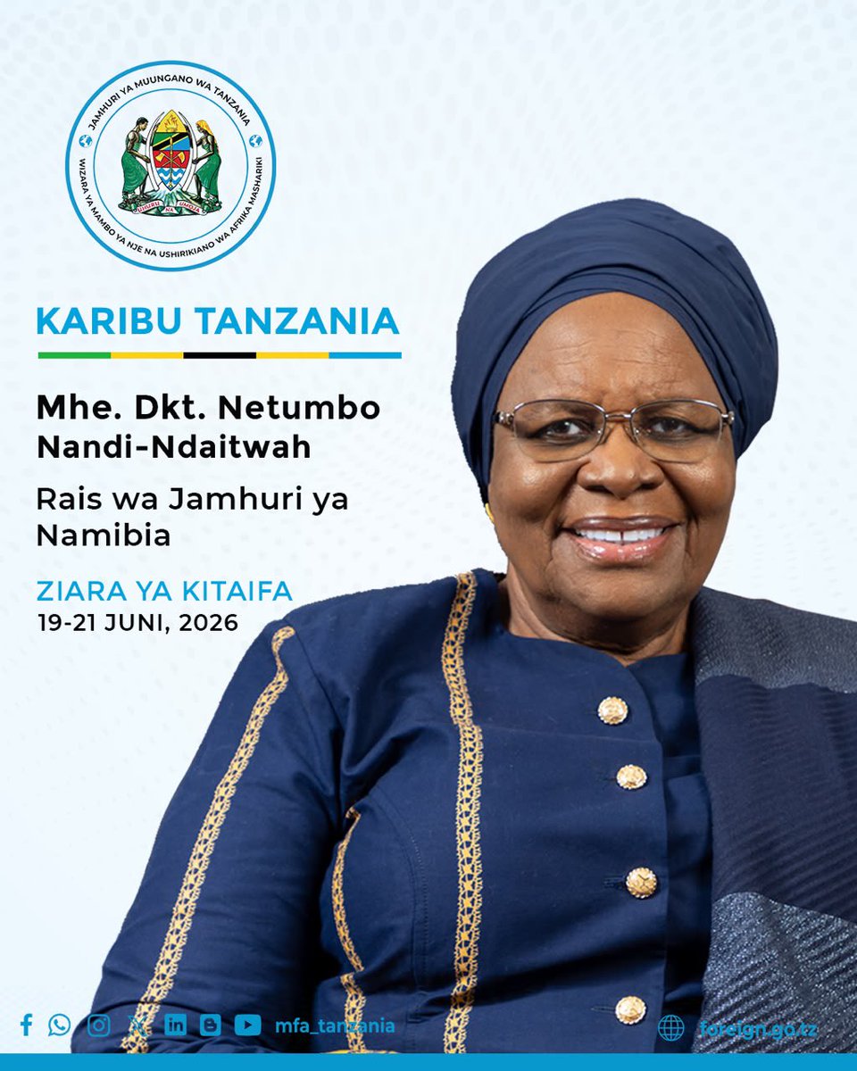mfa_tanzania's tweet photo. Karibu Tanzania https://t.co/Td6tBHa3ju