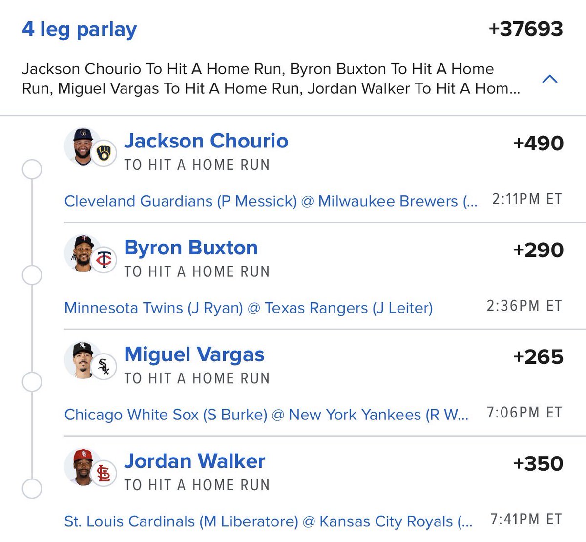 ArnoldsAiModels's tweet photo. All-Day Dingers +37693💣

2 early ones, 2 late ones🍀

Nuke ‘em🚀 https://t.co/P5bQhgoW1i