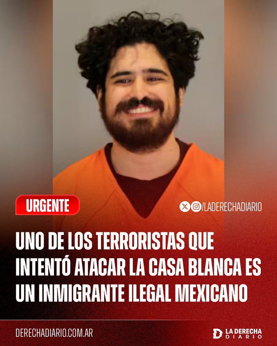 laderechadiario's tweet photo. 🚨🇺🇸🇲🇽 | NO FALLA: El Departamento de Seguridad Nacional de Trump reveló la identidad de Abraham Álvarez, el autor intelectual del ataque terrorista frustrado contra el evento de la UFC en la Casa Blanca el pasado domingo, un inmigrante ilegal mexicano que planeó un atentado con drones explosivos antes de ser detenido por el FBI tras haberse radicalizado por las fake news de los operadores demócratas sobre el caso Epstein, y a quien a su vez el Gobierno de Obama había eximido de la deportación al otorgarle un permiso DACA en 2014.