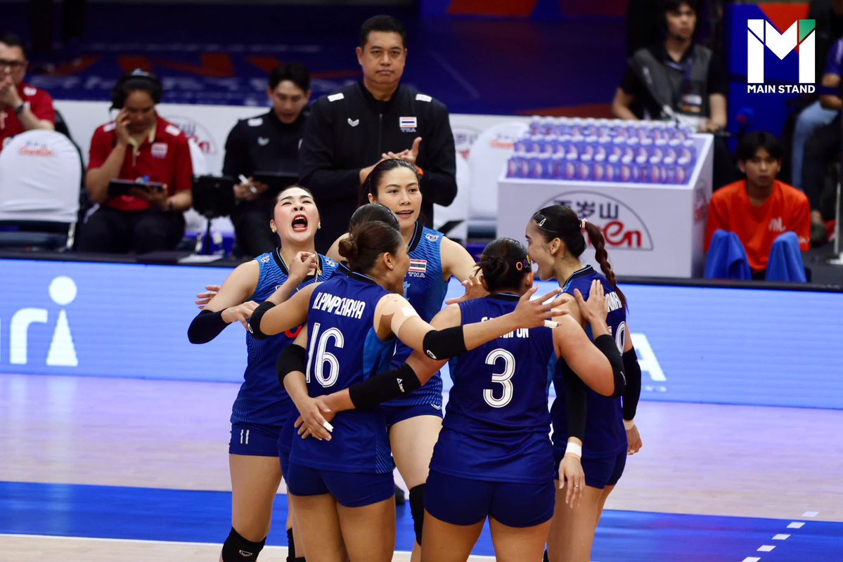 Skyboyz15's tweet photo. 🏐🇹🇭 ทัพลูกยางสาวไทย เก็บชัยชนะ อับดับพุ่ง รั้งอันดับที่ 14 ของตาราง หนีโซนแดงได้สำเร็จ !! 
ลงสนาม 6 นัด ชนะ 1 แพ้ 5 มี 6 แต้ม โว้ยยย!! 
และอันดับโลก ณ ตอนนี้ อันดับ 20 ของโลก🎉
#VNL2026 #วอลเลย์บอลหญิง https://t.co/C0OE3cLpPV