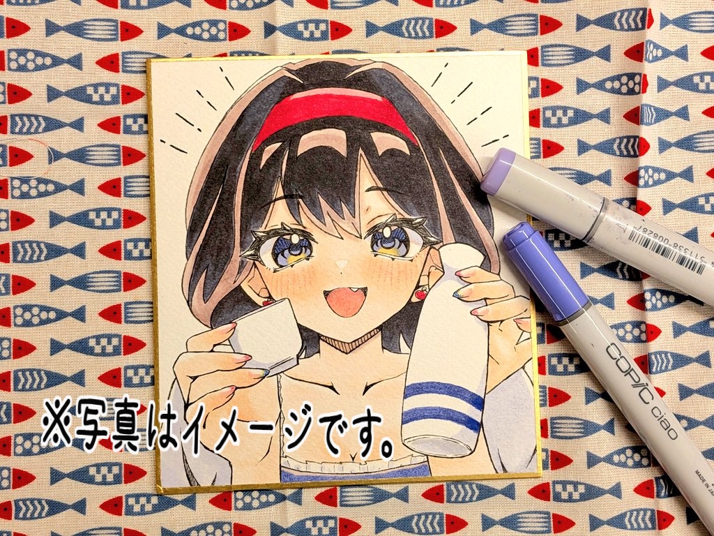 一緒に呑も〜！」の白雪ちゃん、全部塗れました！✨ これまたかわいい
