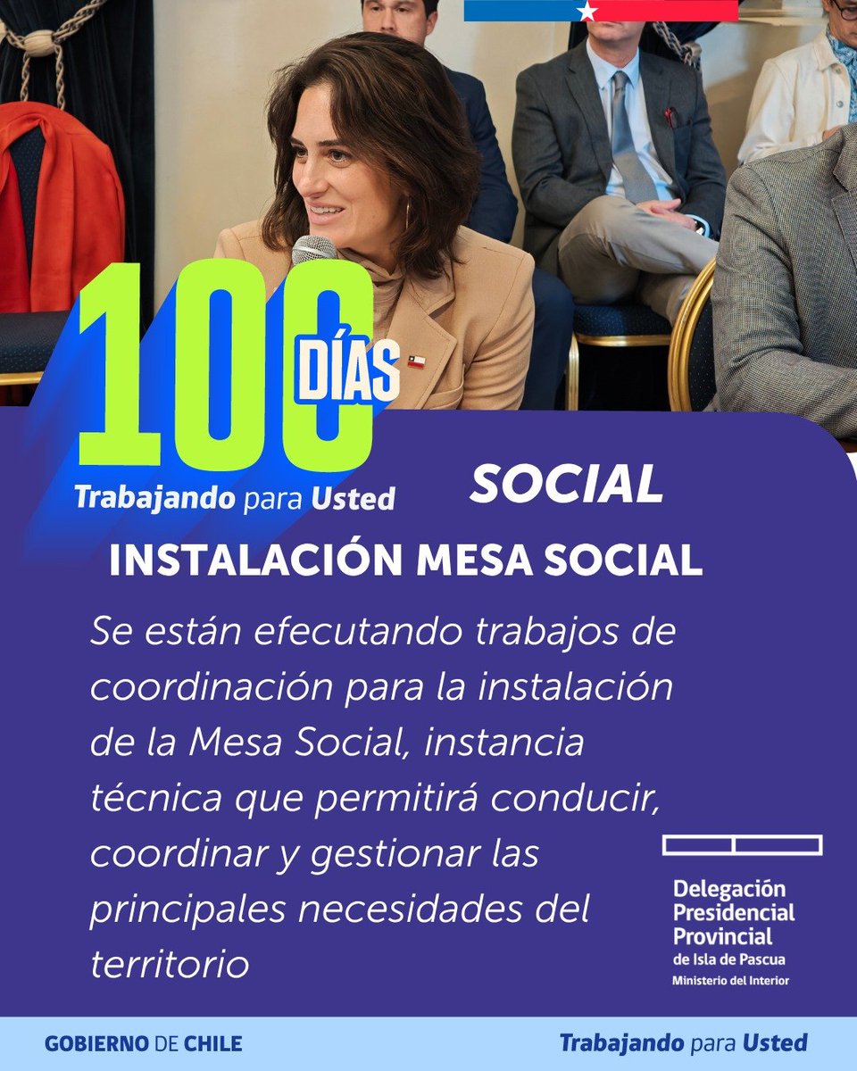 DPPIsladePascua's tweet photo. DESPUÉS DE 100 DÍAS TRABAJANDO PARA USTED, CHILE SE SIENTE DIFERENTE.

Se siente en las familias de Rapa Nui que hoy pueden acceder al beneficio del Cupón de Gas.
Se siente en el trabajo intersectorial y colaborativo 

SE SIENTE QUE ESTE ES EL MOMENTO DE CHILE.

#100xChile https://t.co/S1QqHbpk1R