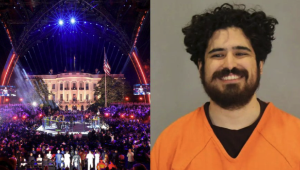 HouseGOP's tweet photo. Take a hard look at that arrogant grin, America.

This is the face of an illegal alien who came here as a child, got special Obama amnesty in 2014, and repaid America by leading a terror plot against the White House during UFC Freedom 250.

Next time you hear Democrats preach about “compassion” for illegals, remember this smug terrorist smiling in his mugshot — the same man who wanted to turn a celebration of freedom into a bloodbath on the White House lawn.