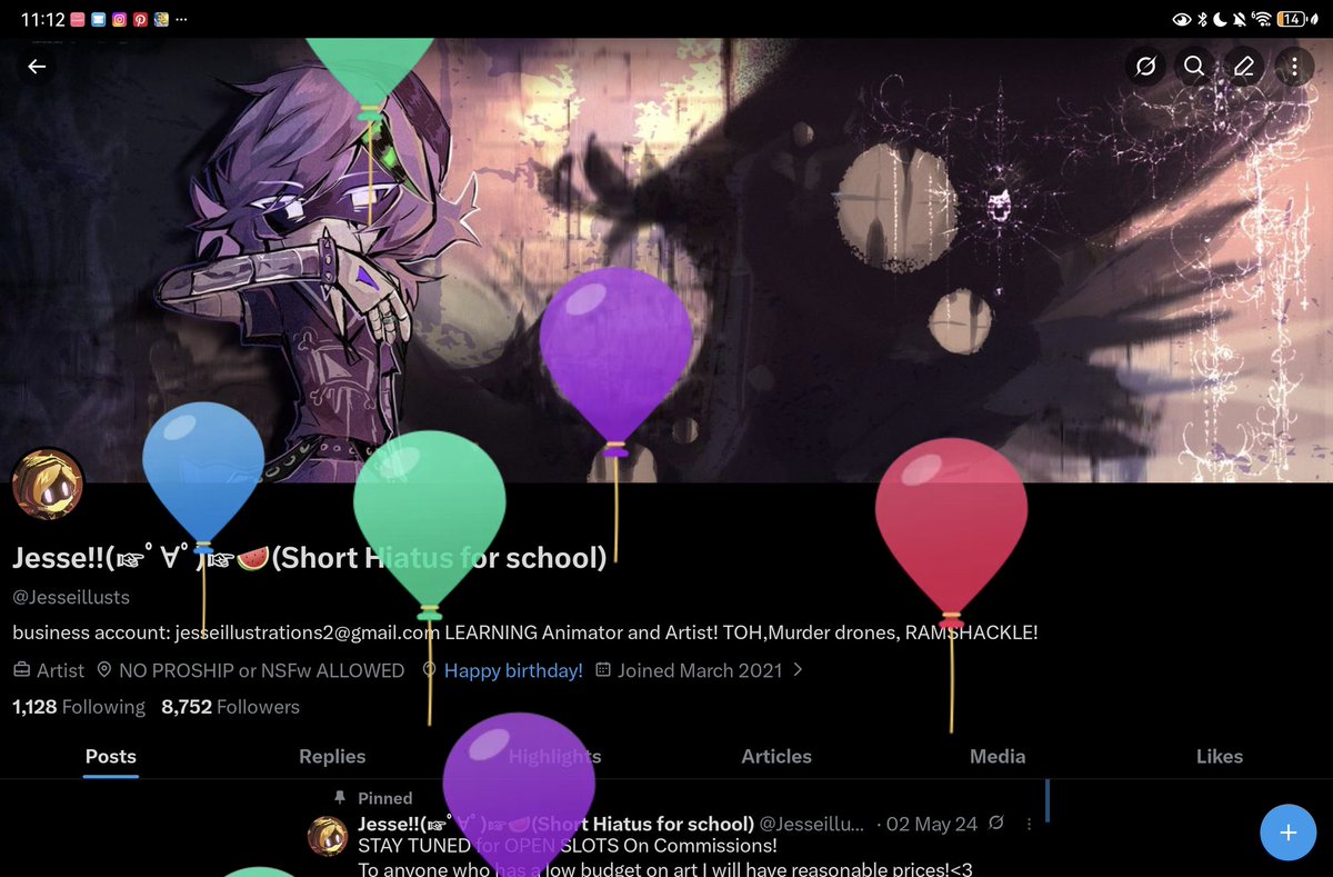 Jesseillusts's tweet photo. Woah balloons https://t.co/QbetvrFgIR