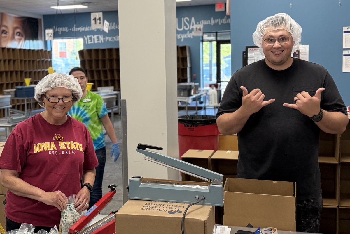 1858FanClub's tweet photo. Had a great time last night at @MftH packing meals to help with their mission to feed hungry children and families all around the world.  A great organization doing wonderful work! https://t.co/ZRWuCHwHZt