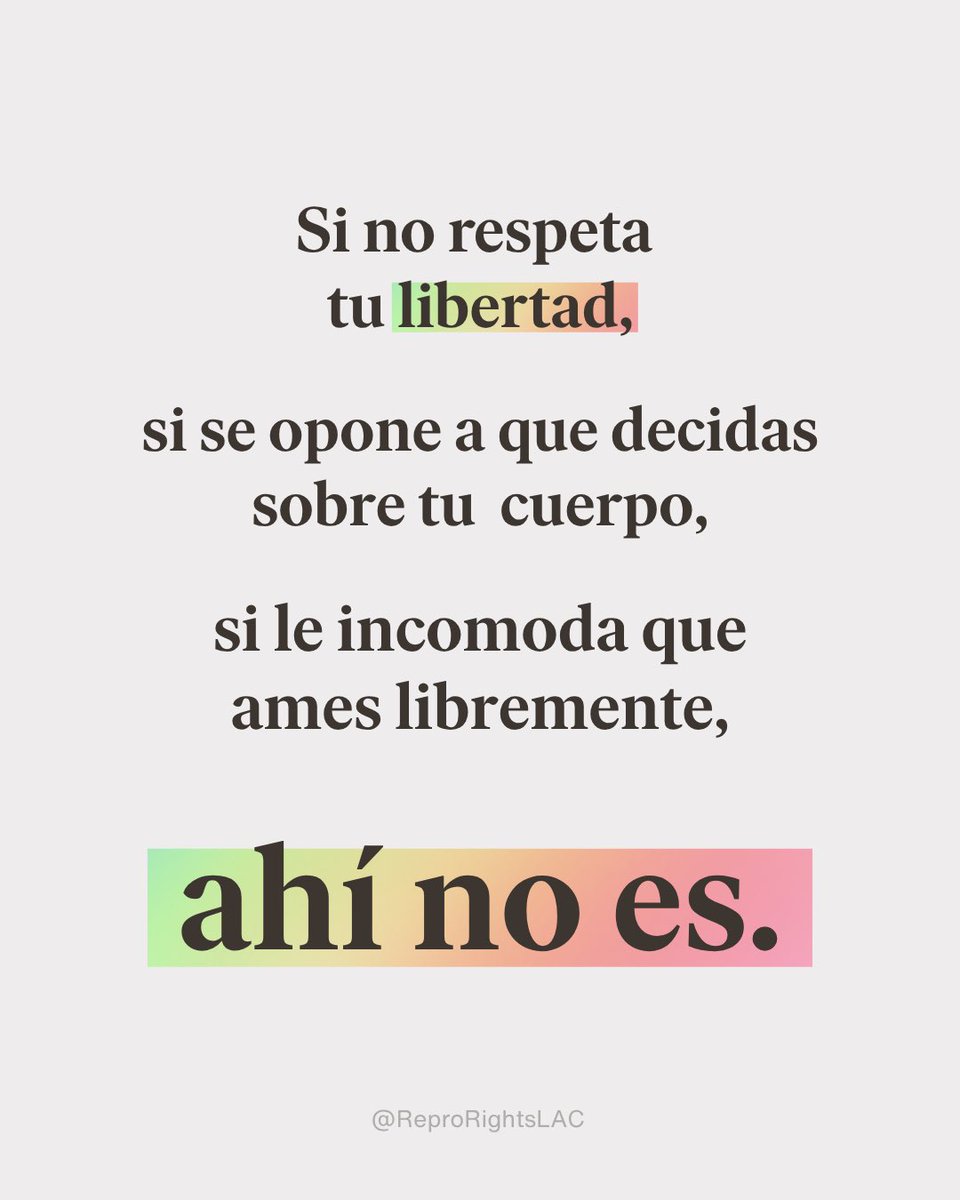ReproRightsLAC's tweet photo. Porque elegir importa. En todo. https://t.co/bqYEDI9pMJ