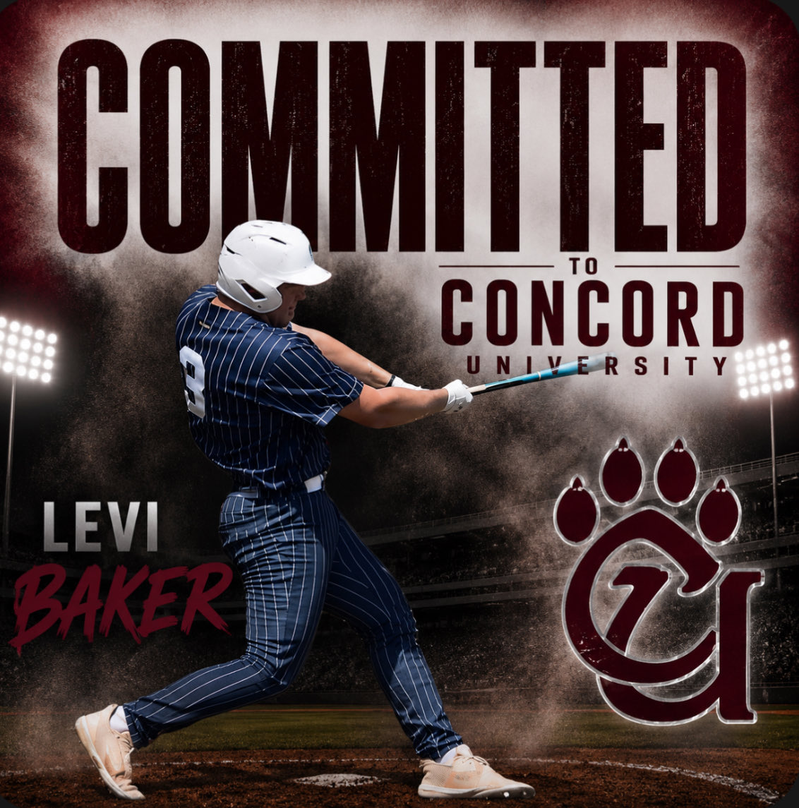 CVCCBaseball's tweet photo. Congrats to @LeviBaker33 on his commitment to @ConcordBaseball #thevalley https://t.co/eyRuMw58wJ