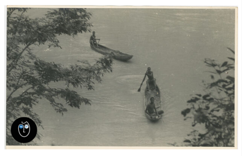 KZankeli's tweet photo. the odaw river, which fed the korle lagoon.

clear and unpolluted as never again. 

accra, c. 1976.