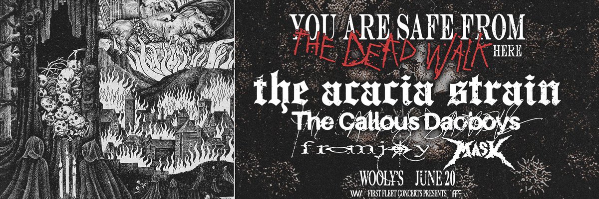 Woolysdm's tweet photo. TONIGHT 💥
@theacaciastrain 
Featuring @callousdaoboys, @fromjoy_, Mask
6:00 PM | 7:00 PM | All Ages
🎫 https://t.co/8BAR5ZOZkx https://t.co/xSwqrURPdo