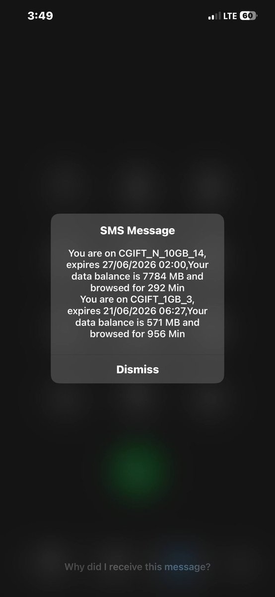 gentleinvestng's tweet photo. @Glo I have over 7GB left on my 10GB bundle, yet your system says I'm out of data. The only way I can browse is by buying a separate 1GB bundle. Once that finishes, I'm "out of data" again despite the 7GB balance. Please explain and resolve this. Screenshot attached.
#DataBundle https://t.co/T4ihQap3c5