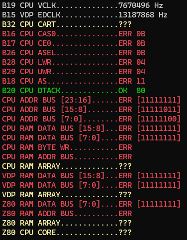 KalmTraveler's tweet photo. @krikzz thanks for this - working on getting a CMOS Motorola 68k working in a VA0 MD1, with its original NMOS Signetics chip everything works perfectly, but dropping a Motorola CMOS in and it shows this - bad CPU? https://t.co/ywGX9boHni