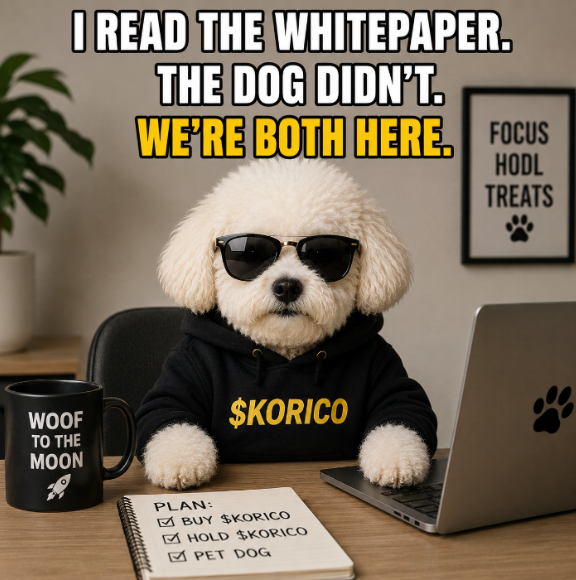 latawrites's tweet photo. I did the research.

The dog did nothing.

We're somehow on the same trade.

$KORICO

CA:
0xbb87Dc5daAC59D6e11ea2461cA69543f4B844444 https://t.co/B77Ev9fth6
