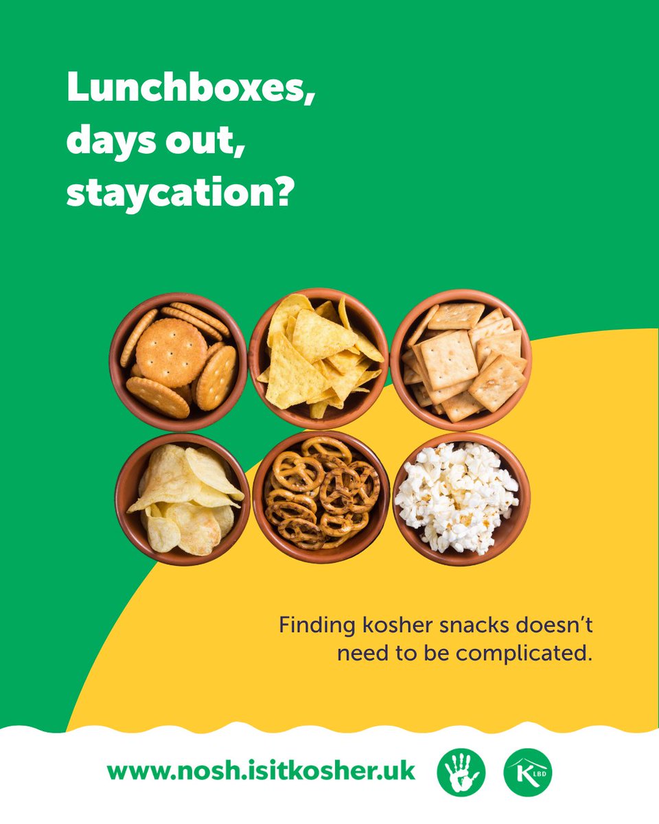 KLBDdirect's tweet photo. Introducing Is It Kosher Nosh?, a new KLBD website helping families search and explore kosher snacks, drinks and everyday favourites they can trust.
There’s even a quiz to test your kosher snack knowledge 👀
Try it now: https://t.co/dOaUugK5ml https://t.co/rgbgeR6o7u