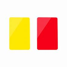 samfree77's tweet photo. @SABCNews the 1st country to get 2 red cards, 2 yellow cards, lost 2-0....today you will receive 4 red cards, &amp; 4 yellow cards https://t.co/Ptu8IiSf1t