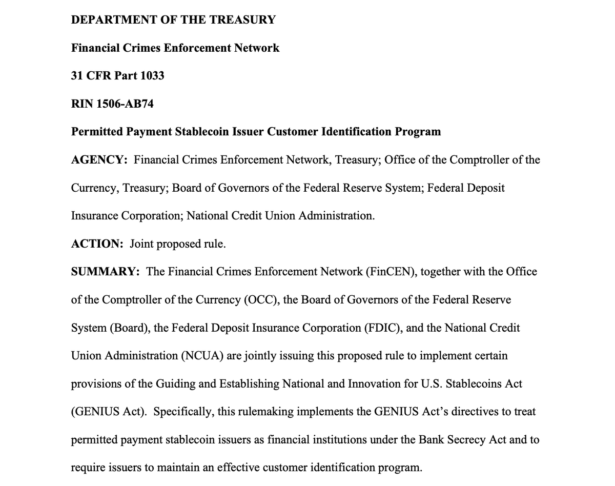 echodatruth's tweet photo. 🚨 The Fed just told you where this is heading.

Payment stablecoins will require customer identification programs (CIP).

Translation: Digital dollars are moving toward identity + compliance + regulated finance.

Metallicus has been building for exactly this:

✅ KYC/AML/BSA
✅ Digital Identity
✅ FedNow Service Provider
✅ Banking & Credit Union relationships
✅ ISO 20022

The future isn't anonymous crypto. It's compliant digital finance.

Know What You Hold. ⚛️Ⓜ️