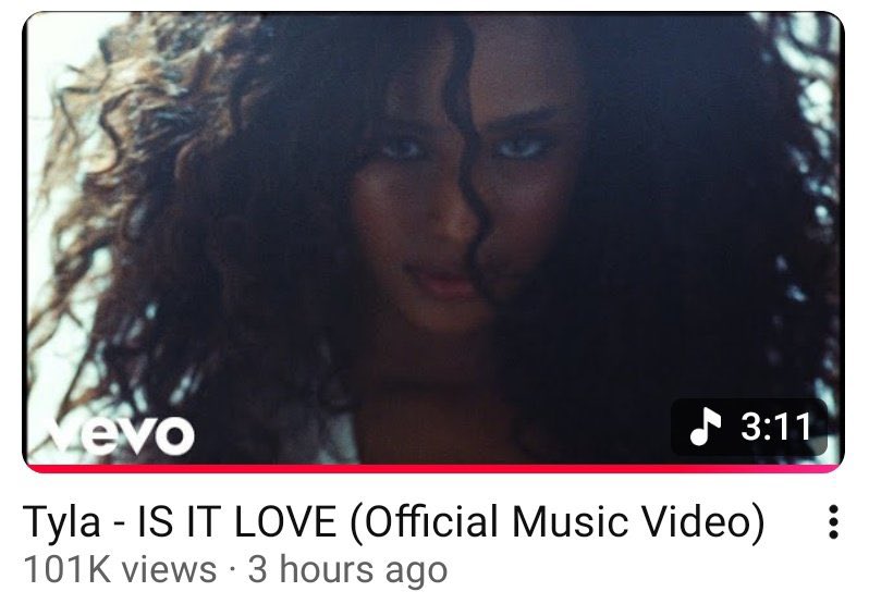masixolemange_'s tweet photo. Tyla “IS IT LOVE” music video has accumulated +100k views on YouTube im just  3 hours https://t.co/Q6PxeyOt4n