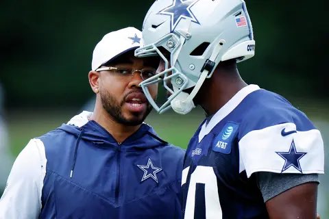 JoeJHoyt's tweet photo. New Cowboys DC Christian Parker has been called a teacher and a molder of DBs. 

Here’s a new one: trash talker?

“Get Brandon Aubrey out here. Brandon’s going to have a long day of work.”

On a defense that feeds off it, and an offense that loves it.

https://t.co/yQA6Nm6zBO https://t.co/xBidF3ydLu