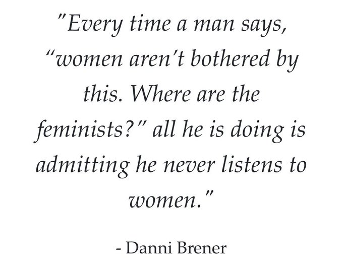 oregonwoman's tweet photo. I'm so tired of losers who ignore feminists using statements like this to get easy clicks/views.

Congratulations, you've created an echo chamber, sir! https://t.co/enxdtqQdlT