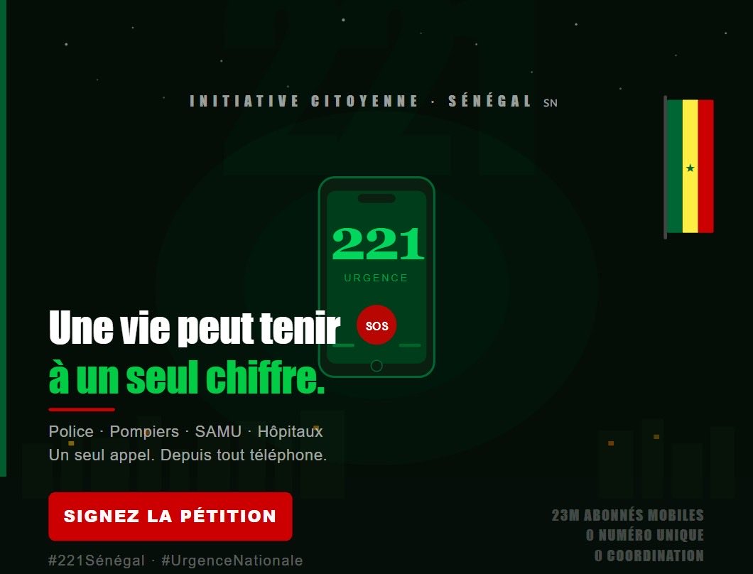 2AT47's tweet photo. #Santé #Sécurité #Souveraineté #Numerique #221 #Sénégal #Sénégal221 #NuméroUniqueUrgence

@PR_Senegal @PR_Diomaye @AbsaFaye_SN @alaminoulo @m_matarcisse @drelhadjiAdiouf @aminatatoureklk

👉 Application bêta : https://t.co/XbLfVuxRBw
 📝 Pétition : https://t.co/Whadaw9Xde https://t.co/qpdB0QcW1T
