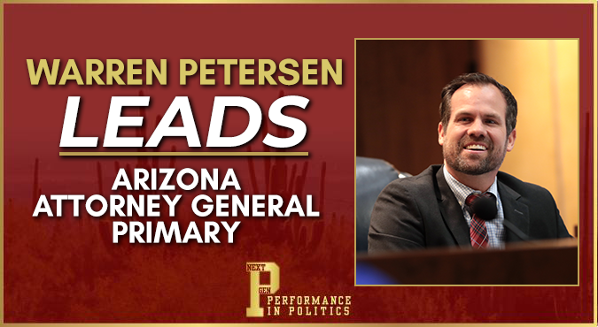 NextGenPolling's tweet photo. Warren Petersen leads in the most decided and competitve Arizona Attorney General Primary. 

BALLOT TEST
Petersen: 26%
Glassman: 20%
Undecided: 55%
**Number rounding causes totals to not show adding to 100%

Petersen holds a +6% over Glassman in the most decided competitive race down-ballot. The large undecided pool means base mobilization in the final weeks will determine the Republican nominee. 

This survey consisted of a random sample of 1,683 likely Republican primary voters and was conducted from June 16th through June 17th. Margin of error is ± 2.5% at the 95% confidence level.

Read more and see the full cross tabs here > https://t.co/bNnp8gXwLH