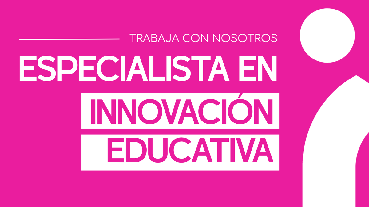eTwinzEDU's tweet photo. 📢 ¡Buscamos un/a Especialista en Innovación Educativa!

En eTwinz Education seguimos creciendo y queremos incorporar a nuestro equipo a una persona apasionada por la educación y la innovación en los centros educativos.

Toda la información: https://t.co/tR6kRAjbd5 https://t.co/lerBBOYZj0