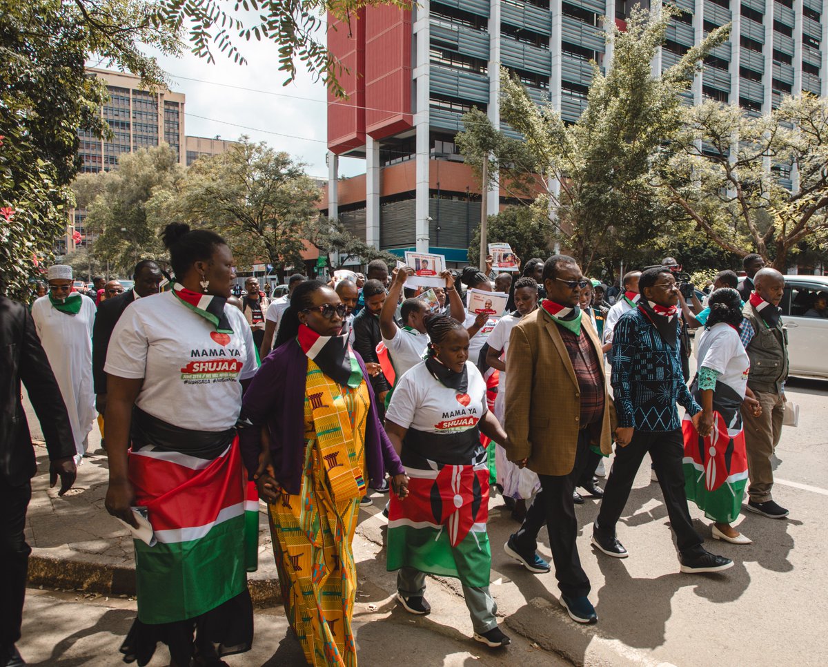 peopletheatre1's tweet photo. Today we Joined Mothers of Victims of Heroes who died in the GenZ 2024/2025 peaceful demonstrations. We gave our notifications to the Inspector general of police for them to offer security(which they don't)during this year's June25th Martyredom commemoration.
Maandamano yaendelea https://t.co/6CBCJiq5Vw
