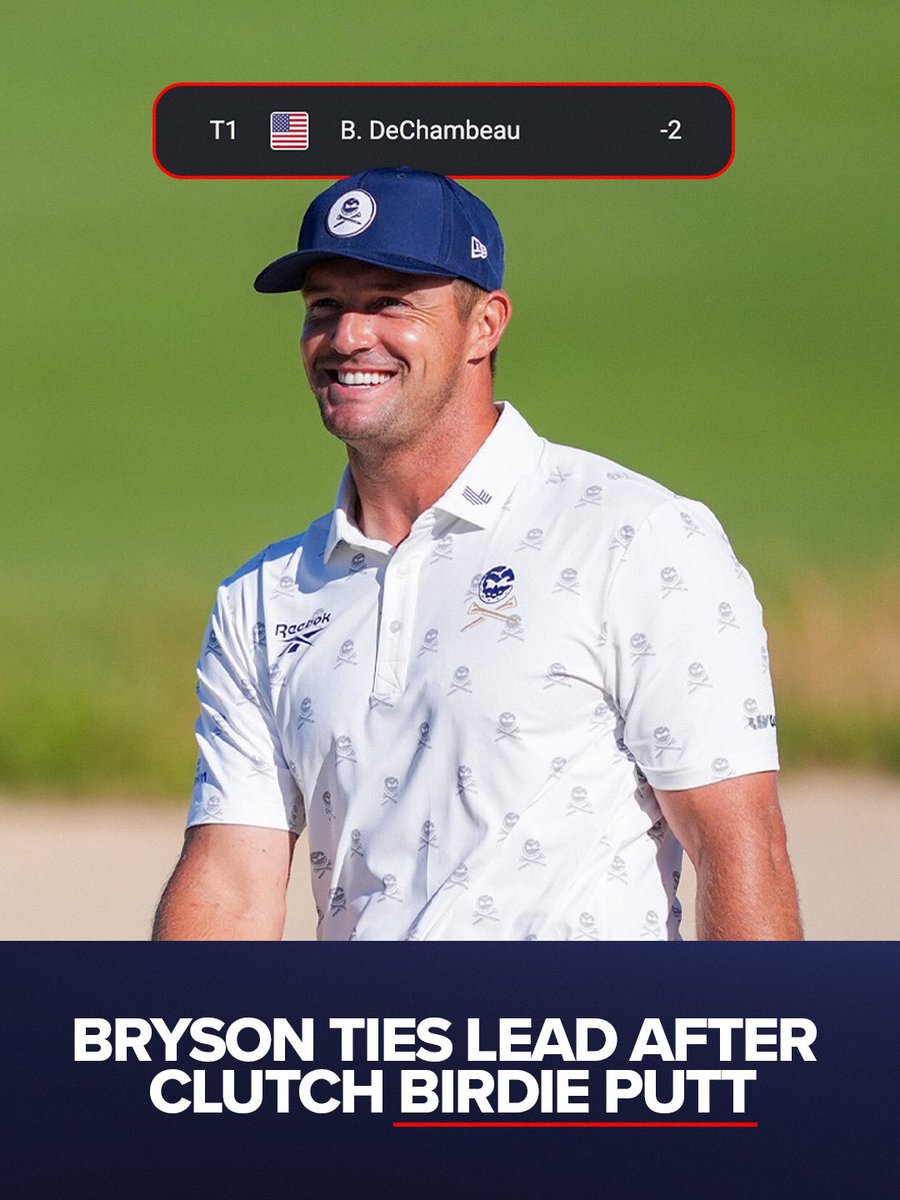 Crushers_GC's tweet photo. Bryson makes back-to-back birdie to tie the lead in Round 1 of the U.S. Open 👀 https://t.co/O2lYAleqSc